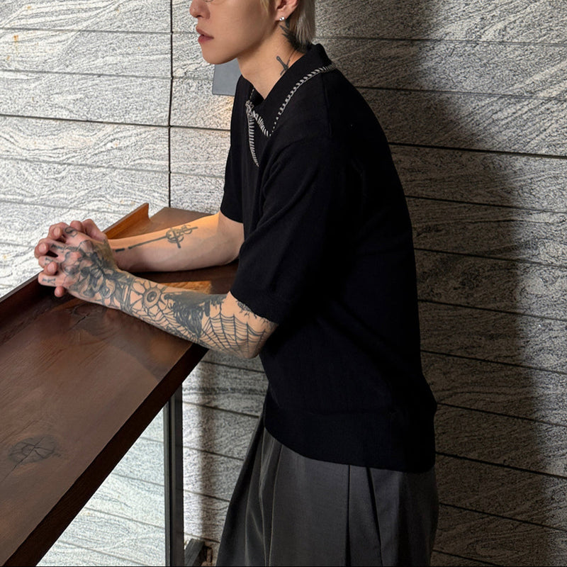ステッチカラーニット（2COLOR）CT1150
