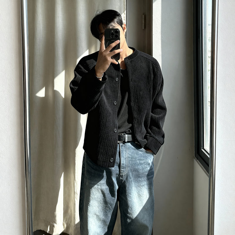 コーデュロイノーカラージャケットCJ1046