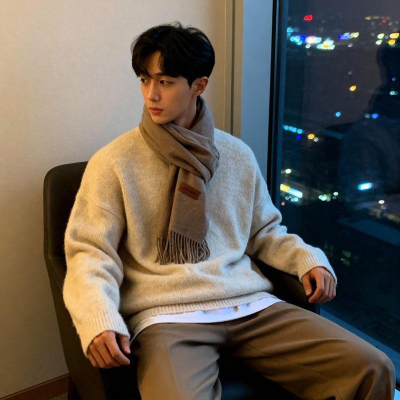 レイジーシンプルニット（2COLOR）CT1176